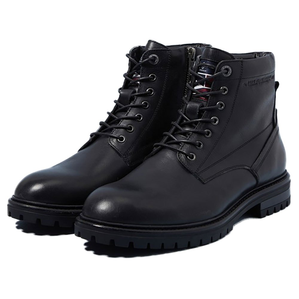 Boots And Booties Pepe Jeans Ned Warm Leather Boots Black