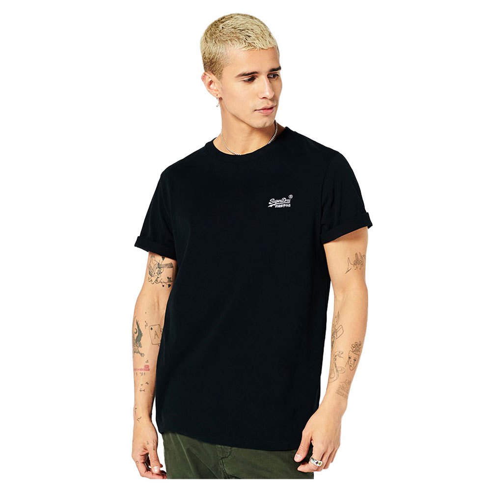 Clothing Superdry Vintage Logo Embroided Short Sleeve T-Shirt Black