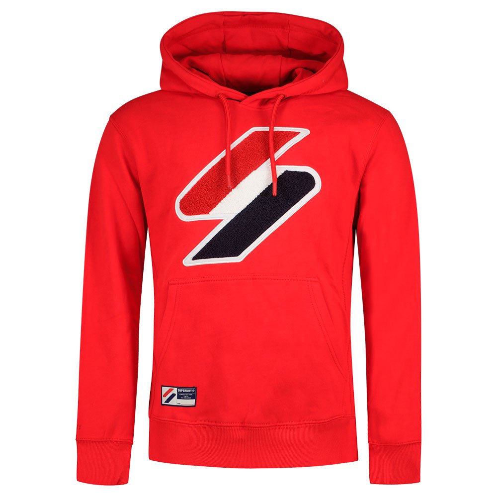 Sweatshirts And Hoodies Superdry Code Logo CHE Hoodie Red
