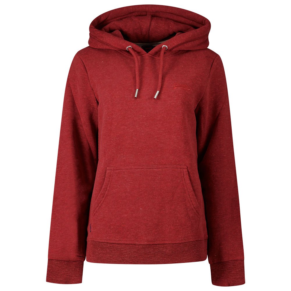 Women Superdry Vintage Logo Embroided Hoodie Red