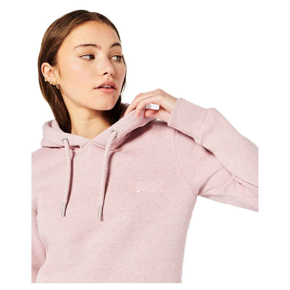 Sweatshirts Superdry Sweat à Capuche Vintage Logo Embroided Soft Pink Marl