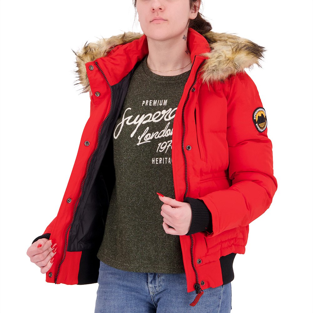 Vêtements Superdry Veste Bomber Everest High Risk Red