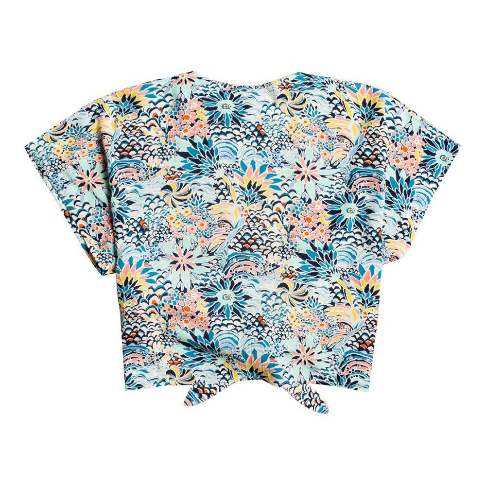 Clothing Roxy Marine Bloom Top Short Sleeve Shirt Blue