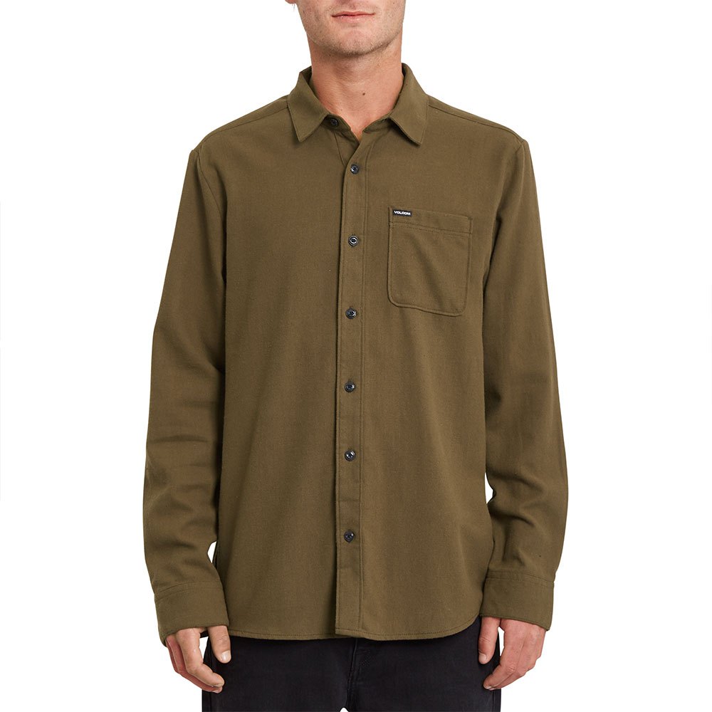 Clothing Volcom Caden Solid Long Sleeve T-Shirt Green