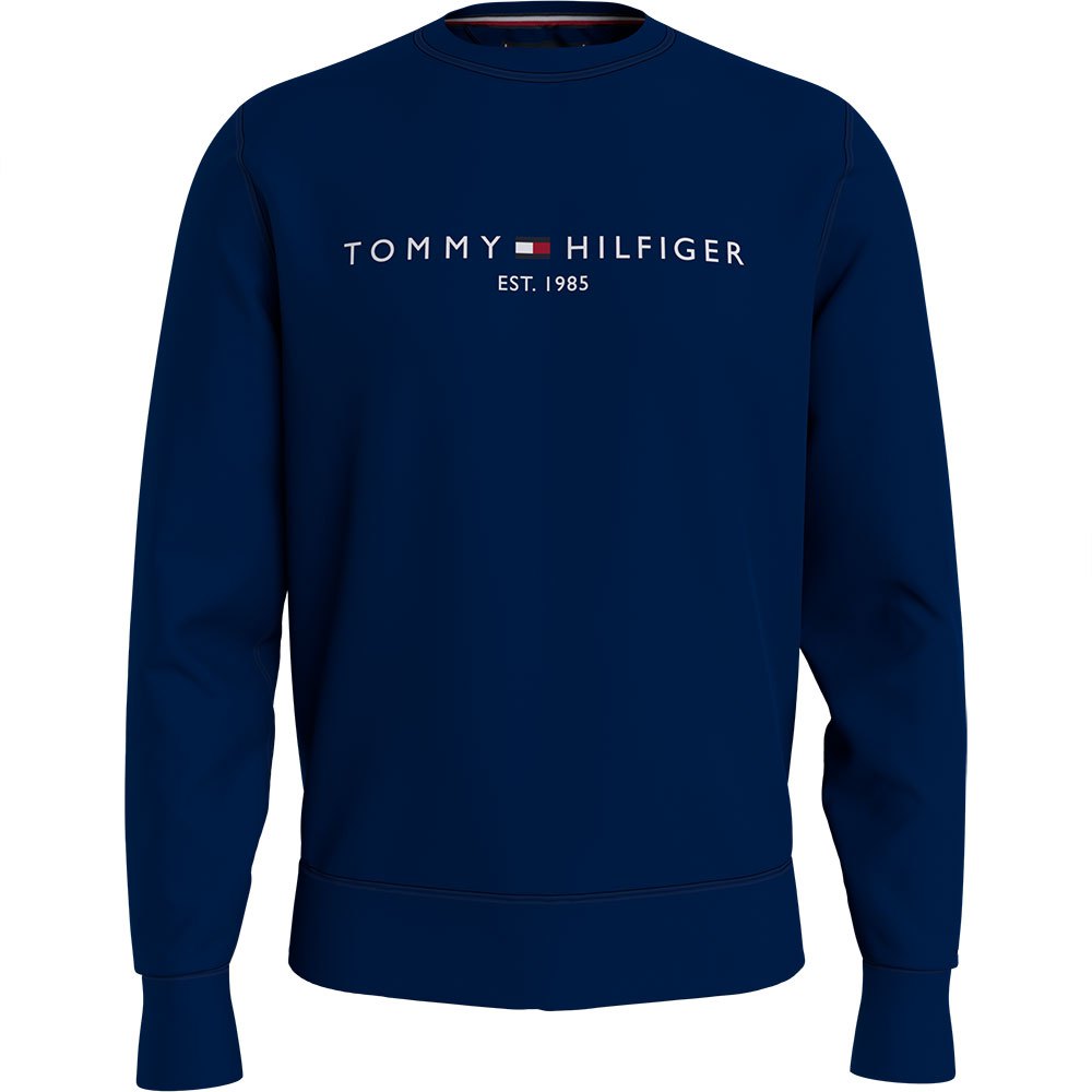 Tommy hilfiger Logo Sweatshirt Blue buy and offers on Dressinn