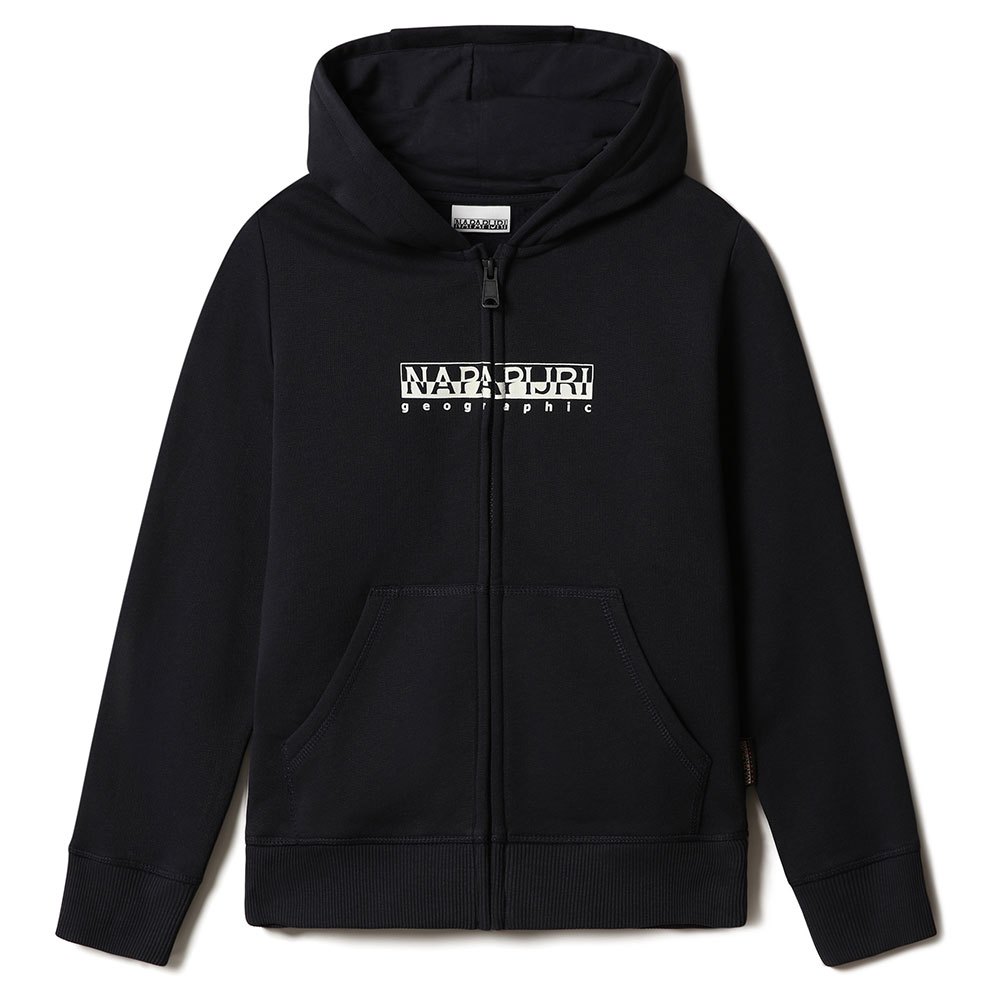 Clothing Napapijri K B-Box FZH Full Zip Sweatshirt Black
