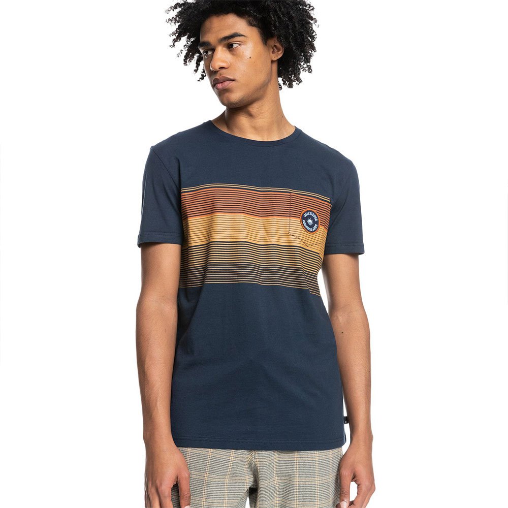 Clothing Quiksilver New Stripes Short Sleeve T-Shirt Blue