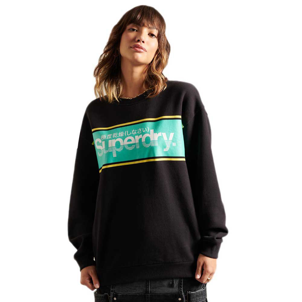 Sweatshirts Superdry Sweat-shirt Core Logo Oversized Crew Black