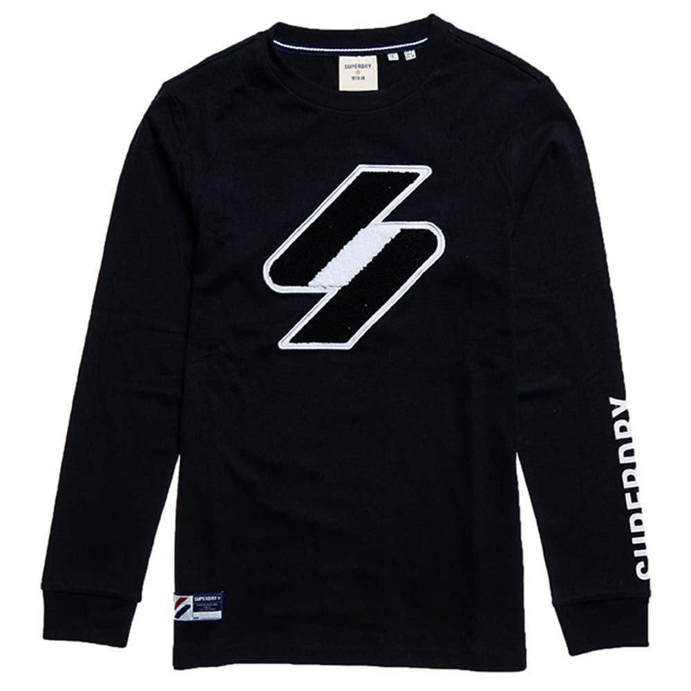T-shirts Superdry Code Logo Che Long Sleeve T-Shirt Black