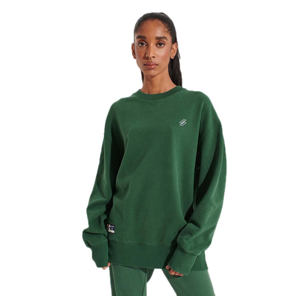 Vêtements Superdry Sweat-shirt Code Oversized Essential Crew Dark Green