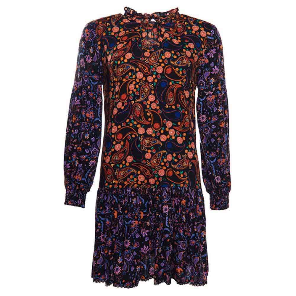 Robes Superdry Robe Courte à Col Montant Multi Paisley Print