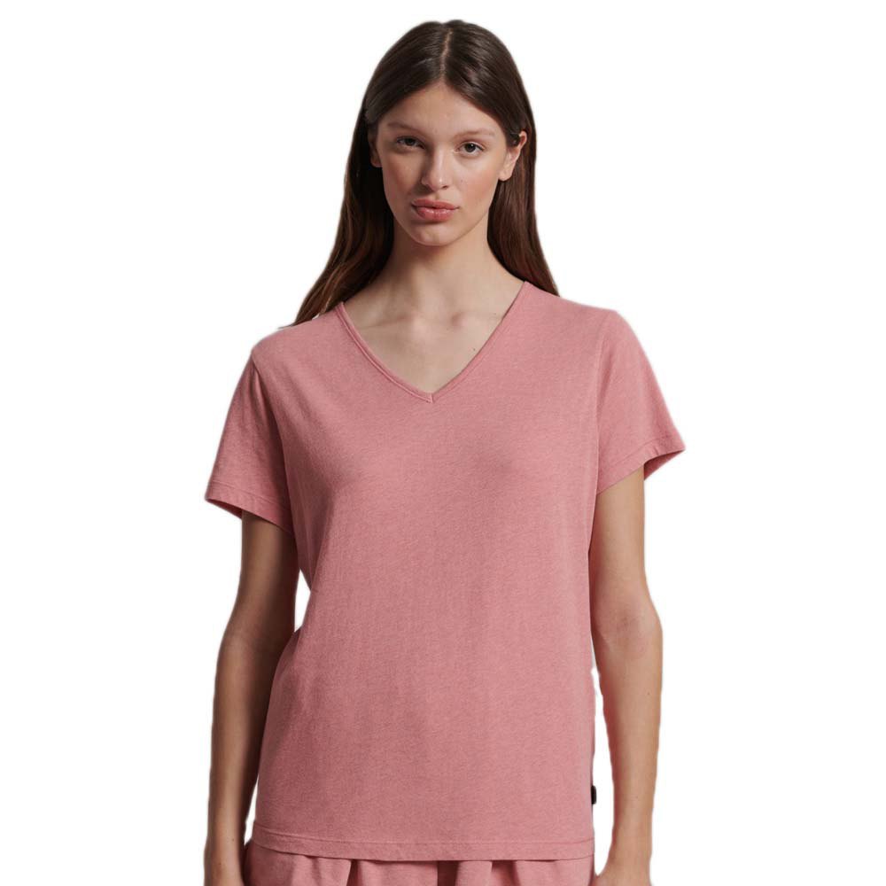 Clothing Superdry Lounge Short Sleeve T-Shirt Pink
