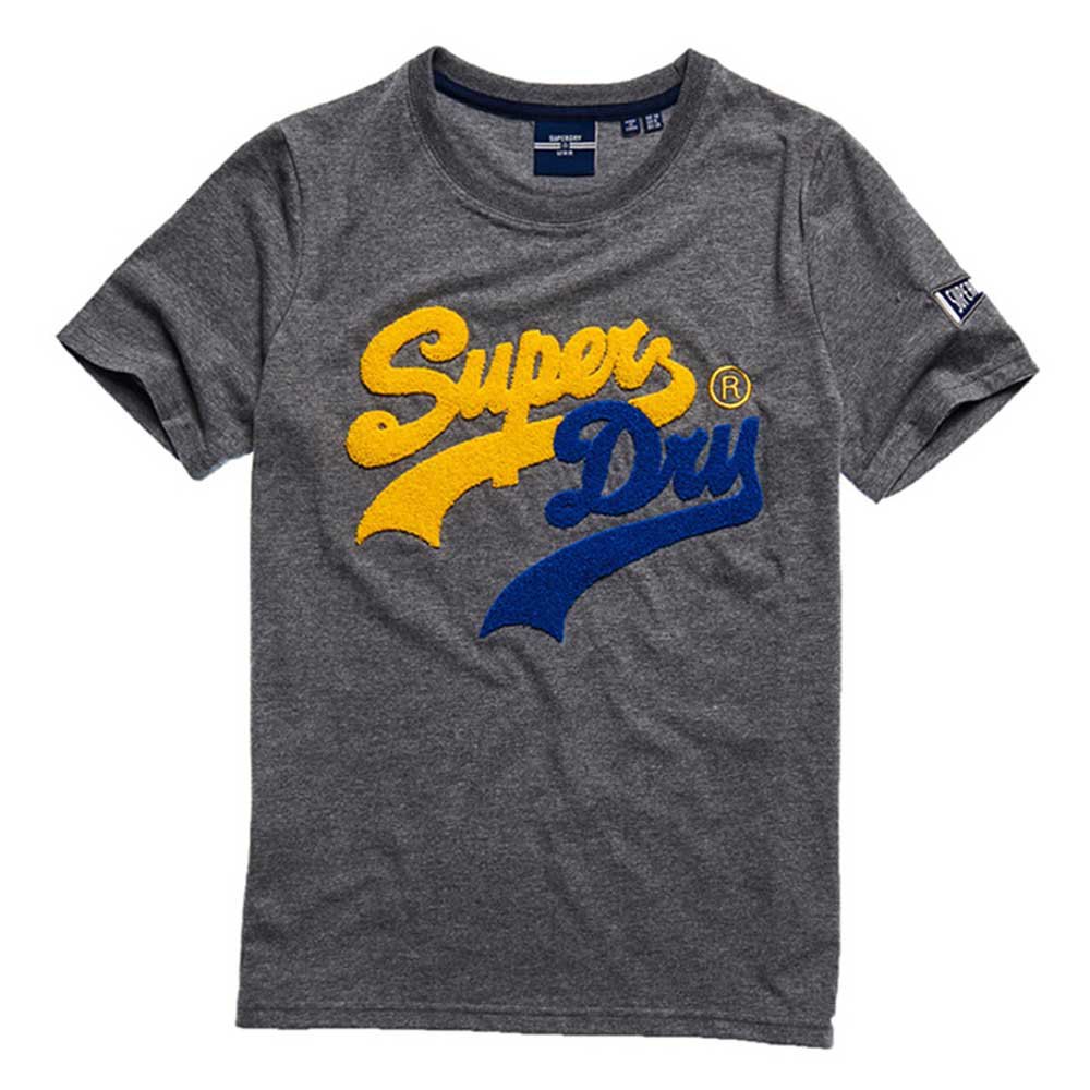 Women Superdry Vintage Logo Source Short Sleeve T-Shirt Grey