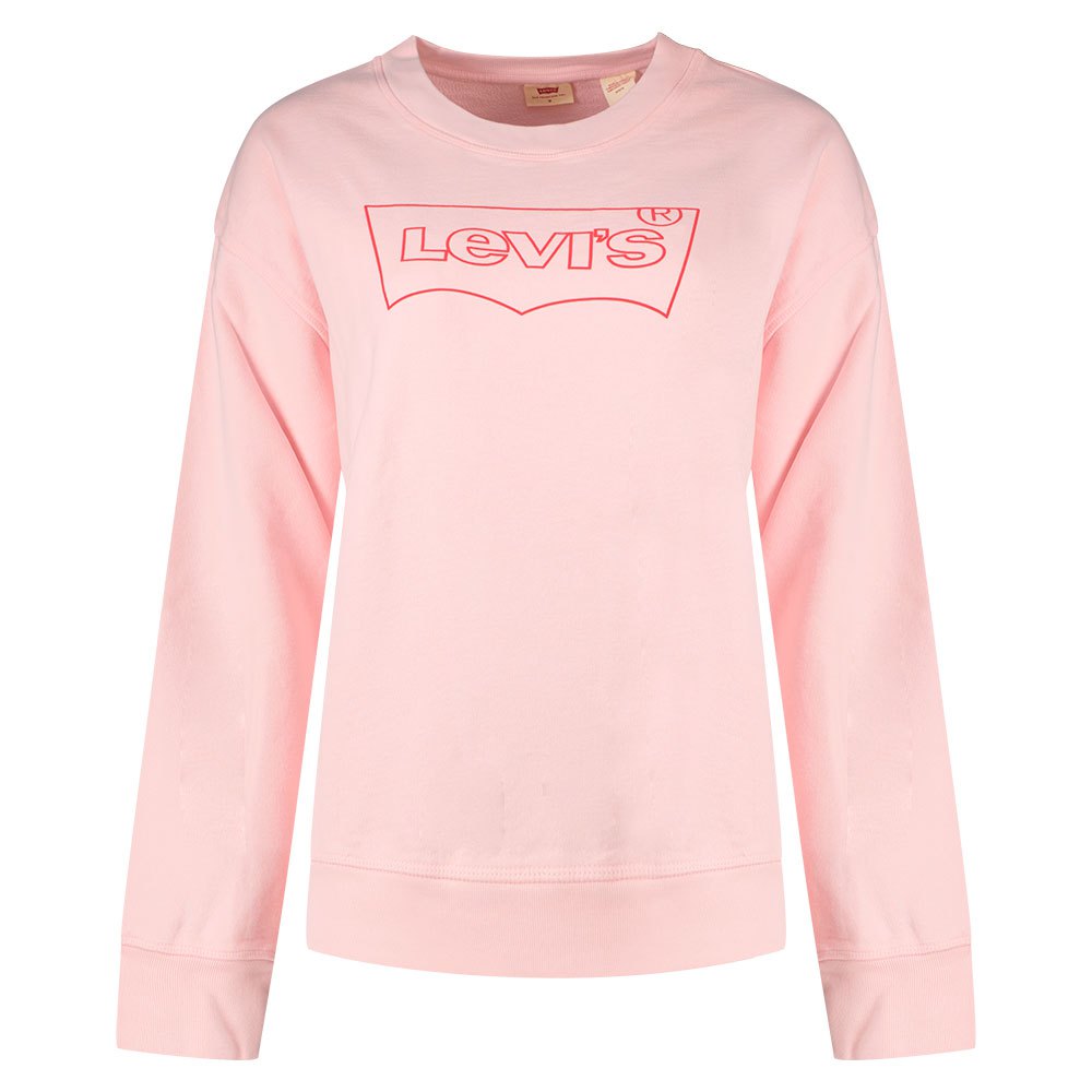 Femme Levi´s® Sweat-shirt Graphic Standard Batwing Outline Red / Almond Blossom