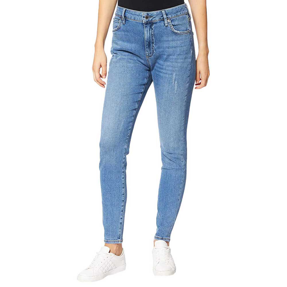 Women Superdry High Rise Skinny Jeans Blue