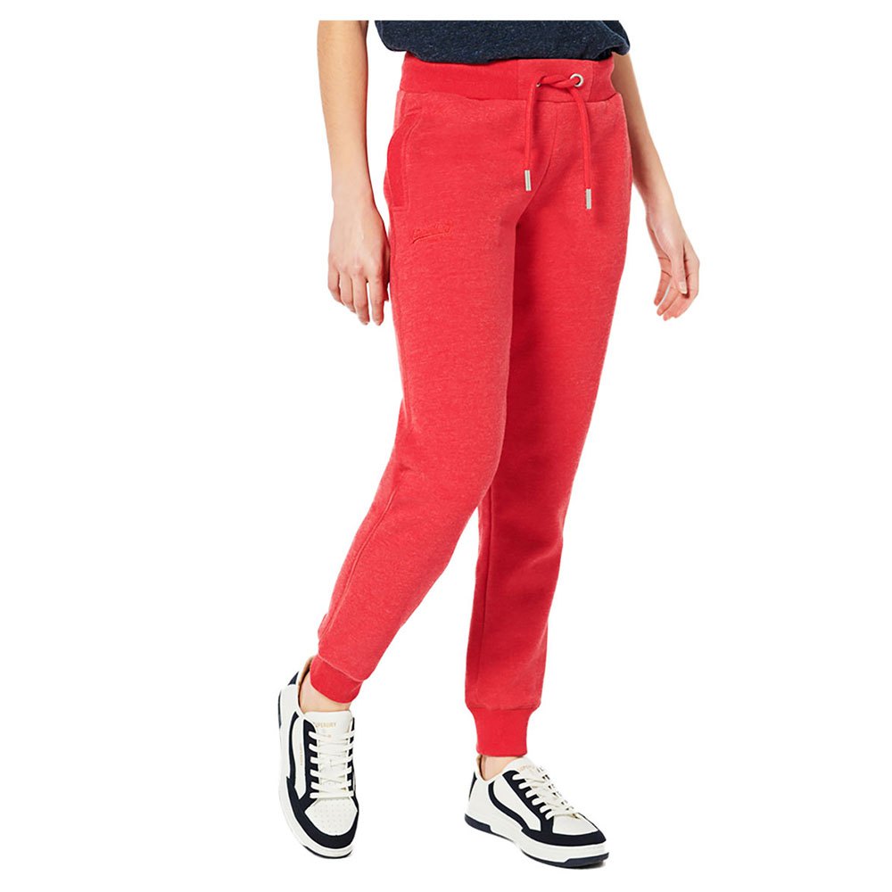 Pants Superdry Vintage Logo Embroidered Joggers Red
