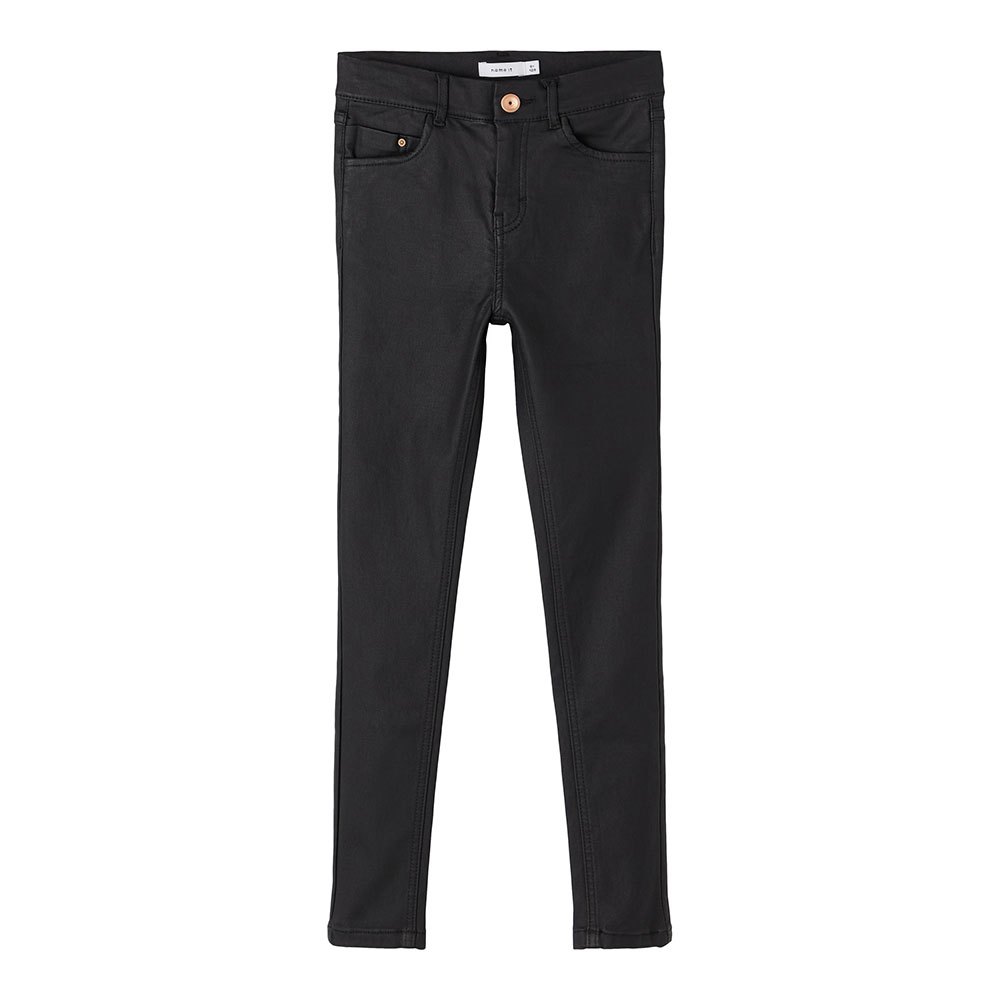 Clothing Name It Pollycoated 7545 High Waist Jeans Black