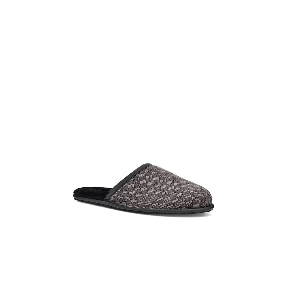 Shoes Ugg Scuff Logo Jacquard Slippers Black