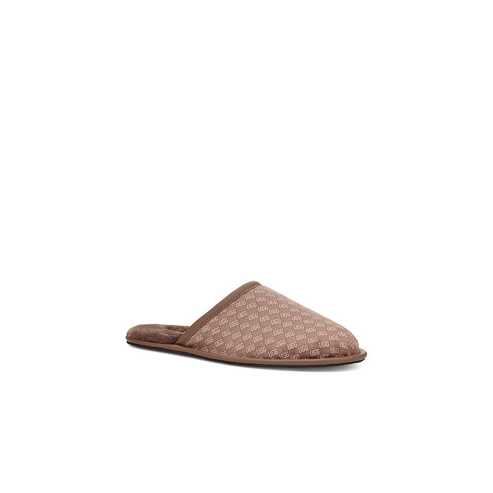 Chaussures Ugg Chaussons Scuff Logo Jacquard Chestnut