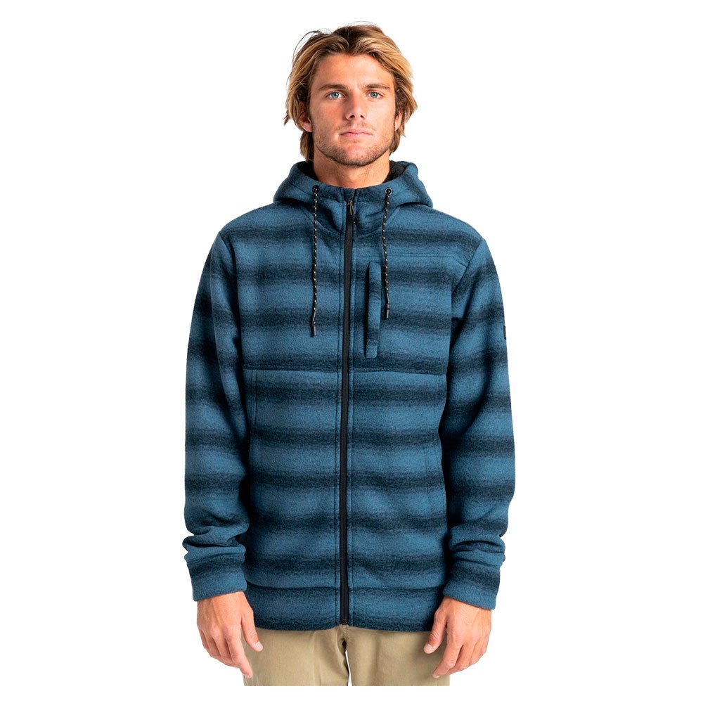 Sweatshirts And Hoodies Billabong Boundary Sherpa Full Zip Sweatshirt Blue