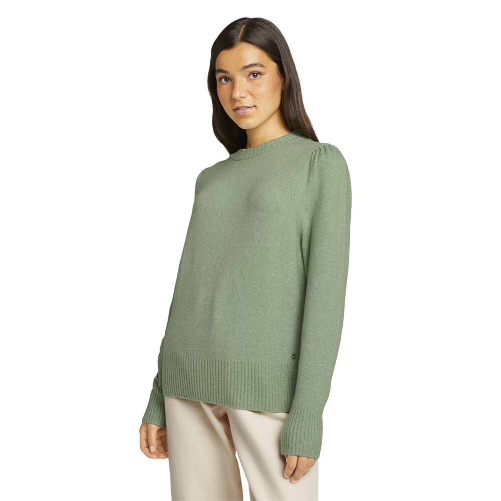 Sweaters Tom Tailor Cozy Puff Sweater Green