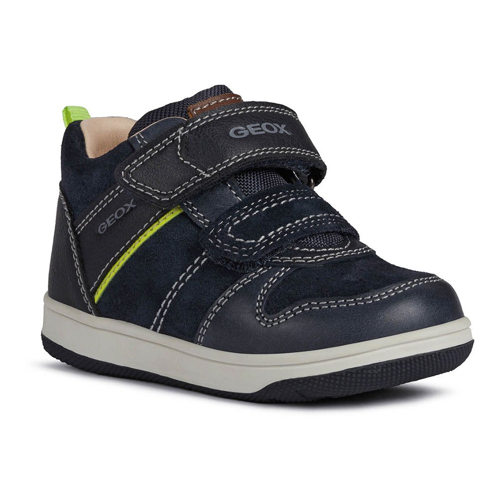 Enfant Geox Des Chaussures New Flick Navy / Fluo Yellow