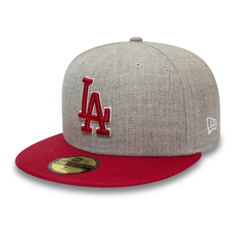 Accessoires New Era Casquette 59Fifty Heather Contrast Los Angeles Dodgers Heather Grey