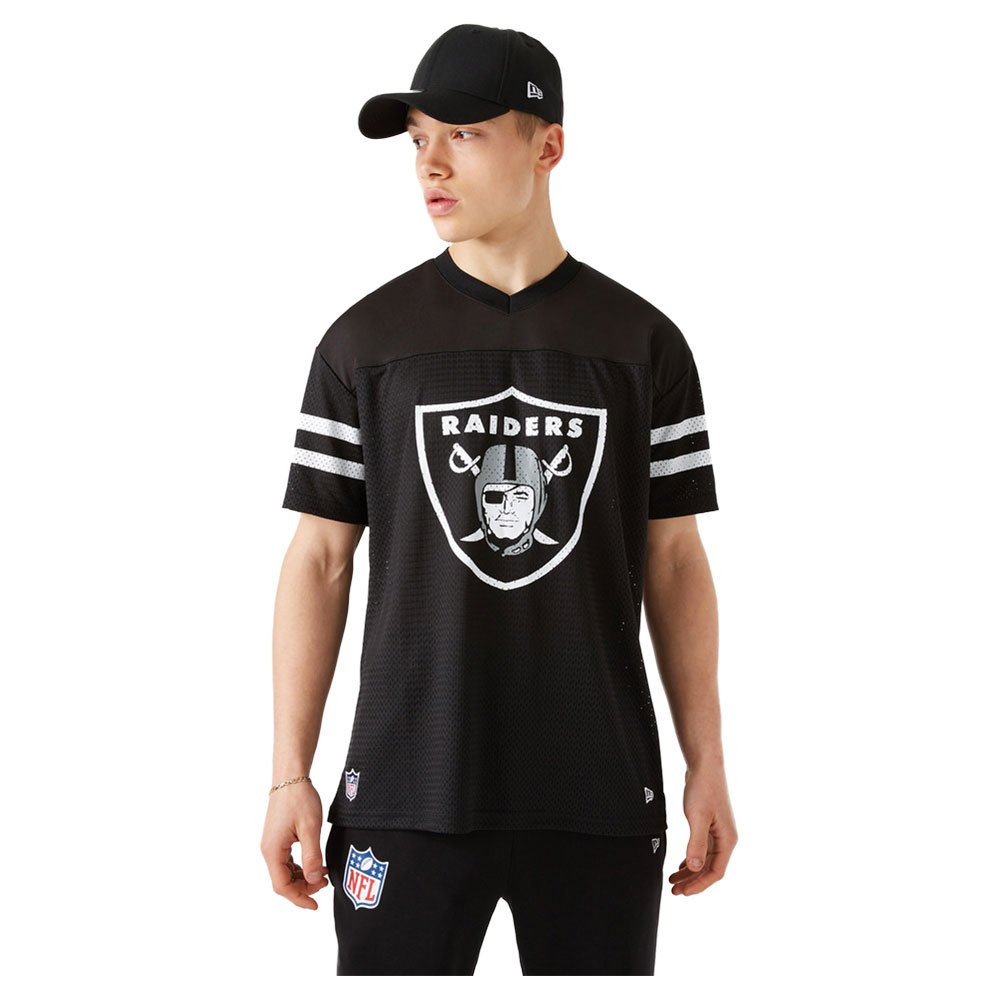 T-shirts New Era NFL Outline Logo Oversized Las Vegas Raiders Short Sleeve T-Shirt Black