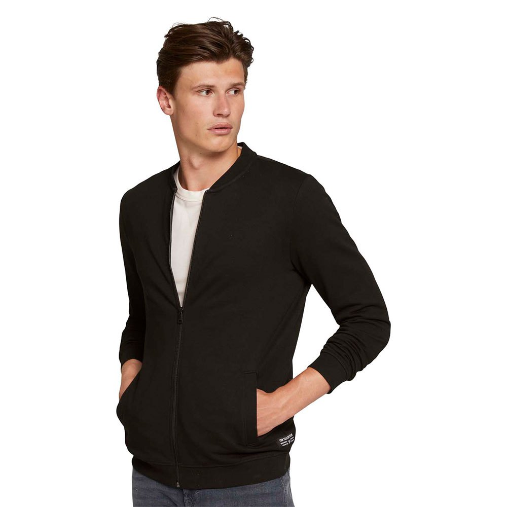 Clothing Tom Tailor Bomber Full Zip Sweatshirt Black