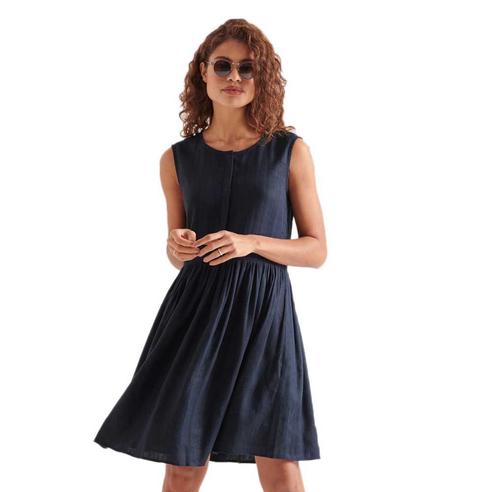 Dresses Superdry Textured Day Short Dress Blue