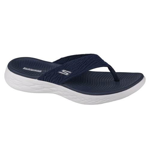 Tongs Skechers Des Chaussures On The Go 600 Sunny Navy Blue