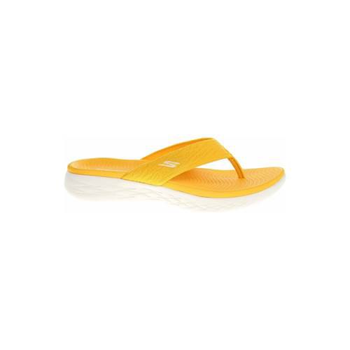 Femme Skechers Des Chaussures On The Go White / Yellow