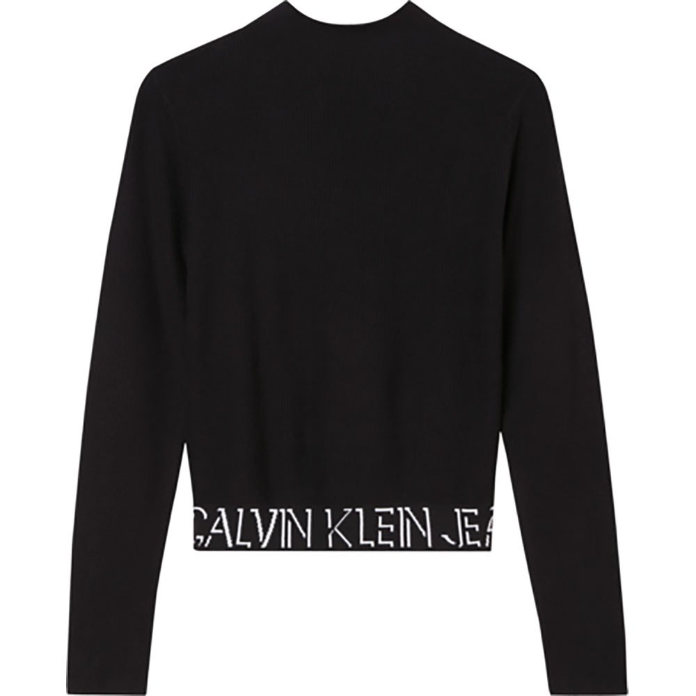 Women Calvin Klein Logo Tape Sweatshirt Black