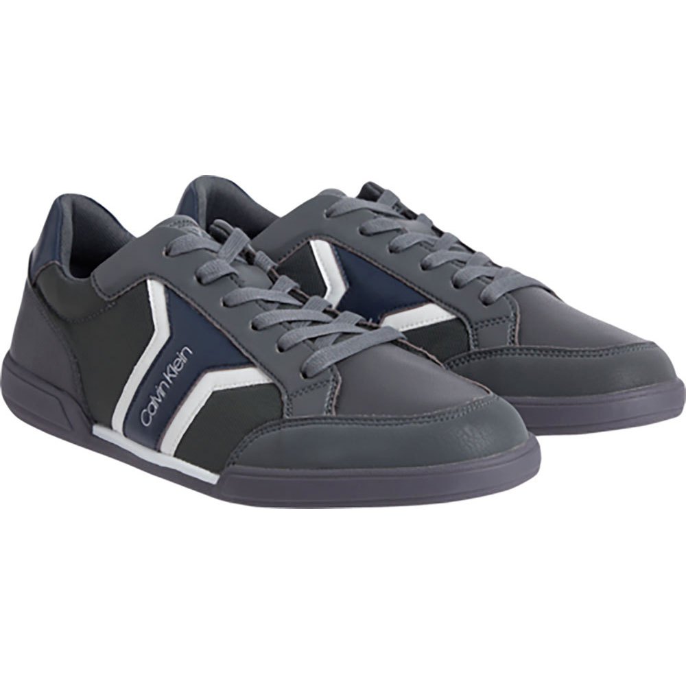 Homme Calvin Klein Formateurs Low Top Lace Up Mix Charcoal / Navy