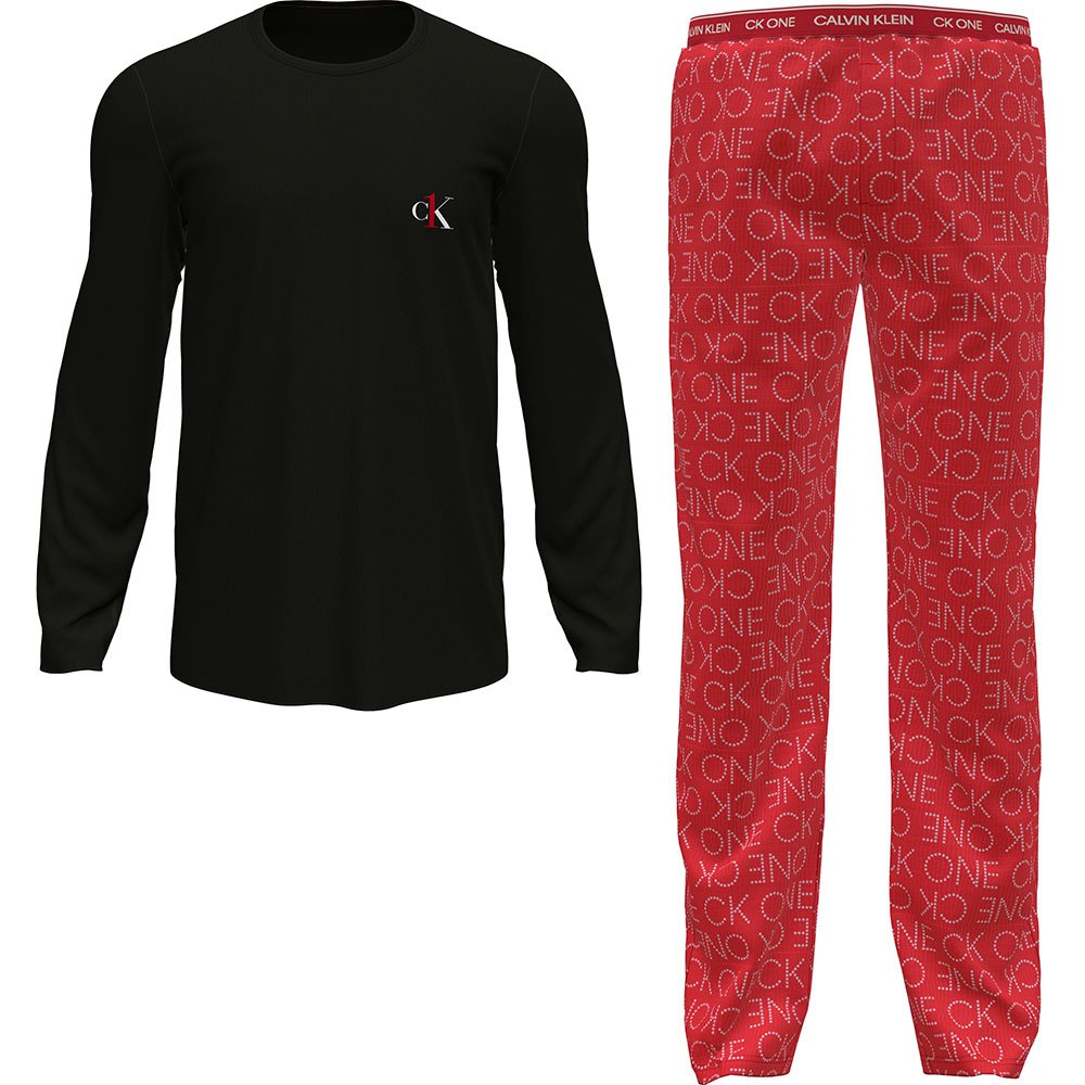 Clothing Calvin Klein Long Sleeve Set Pants Pyjama Red
