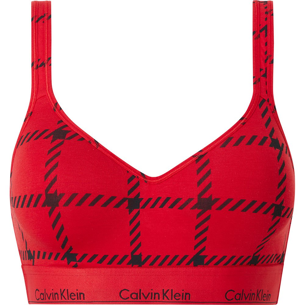 Vêtements Intérieurs Calvin Klein Brassière En Coton Modern Lift MenS Window Pane / Rustic Red