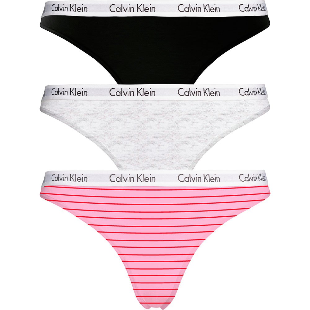 Clothing Calvin Klein Thong 3 Pairs Multicolor