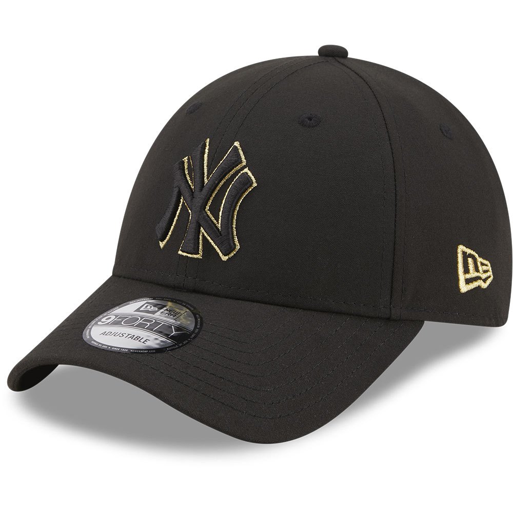 Caps And Hats New Era Black&Gold 9Forty Cap Black