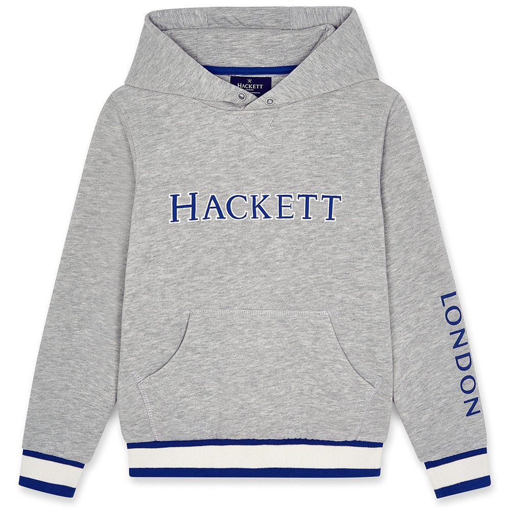 Boy Hackett Logo Youth Full Zip Sweatshirt Grey