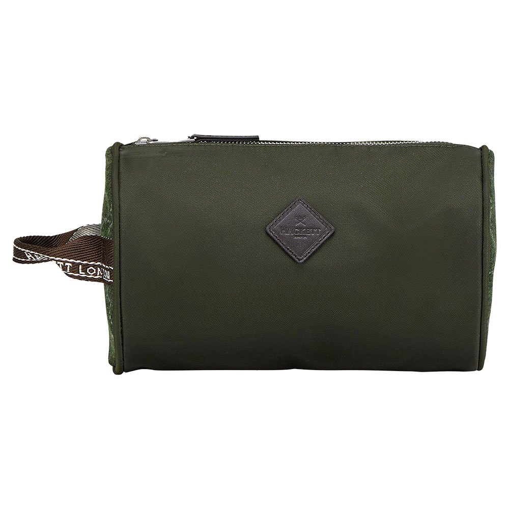 Suitcases And Bags Hackett Tweed End Wash Bag Green
