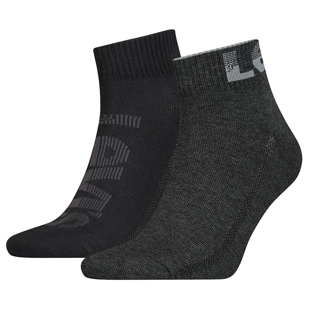 Clothing Levi´s® Mid Cut Logo Socks 2 Pairs Black