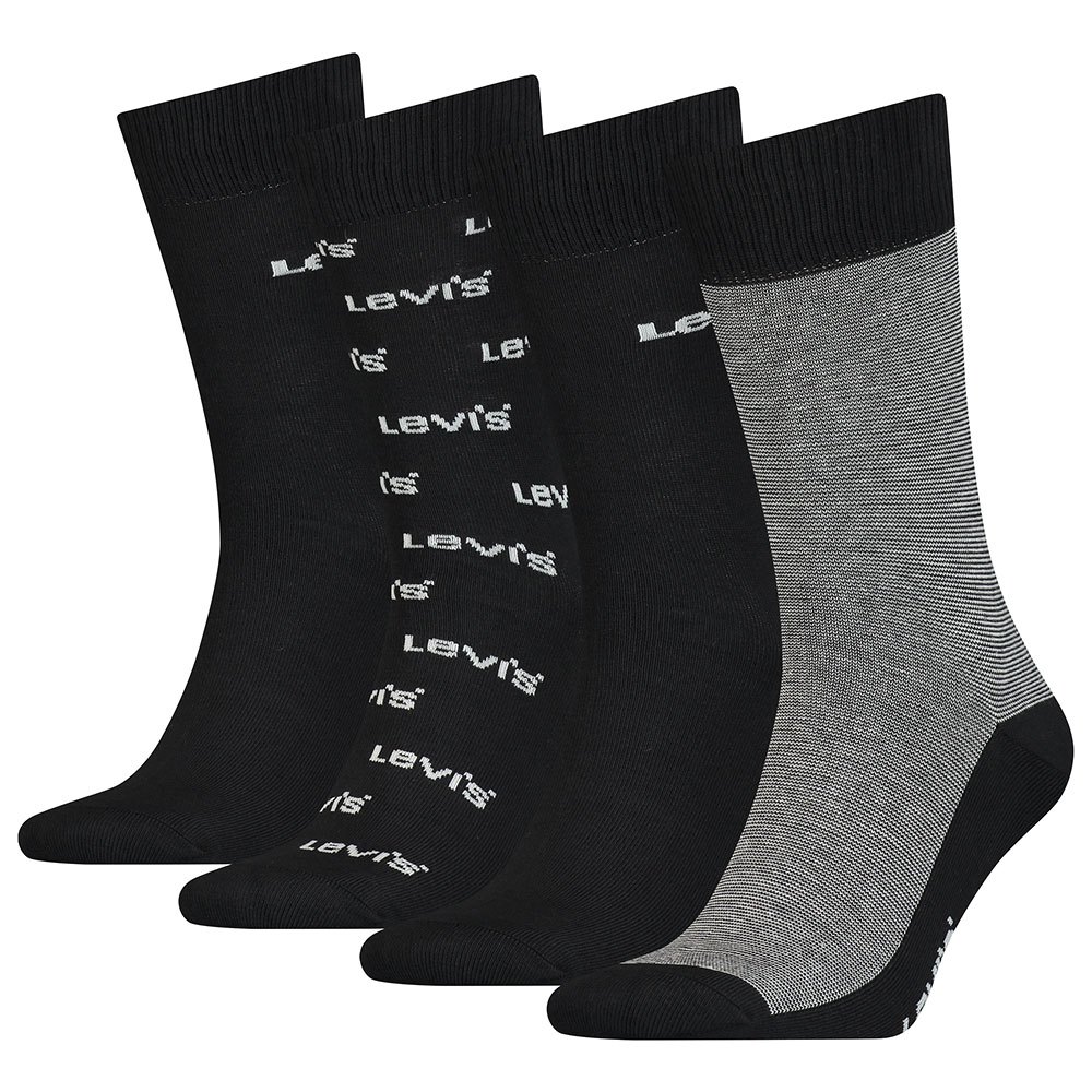 Clothing Levi´s® Regular Cut Logo Banner Giftbox Socks 4 Pairs Black
