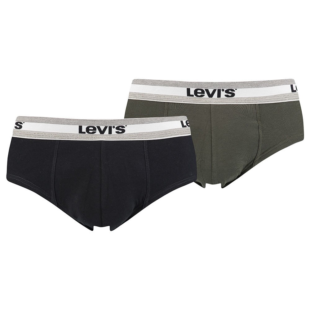 Underwear Levi´s® Sportswear Slip 2 Pairs Green