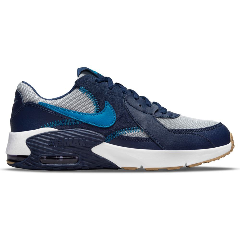 Baskets Nike Des Chaussures Air Max Excee GS Grey Fog / Imperial Blue-Midnight Navy