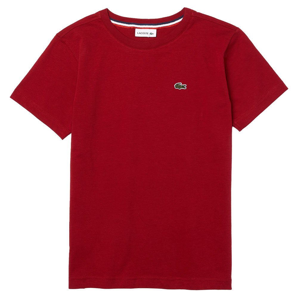 Boy Lacoste Short Sleeve Crew Neck T-Shirt Red