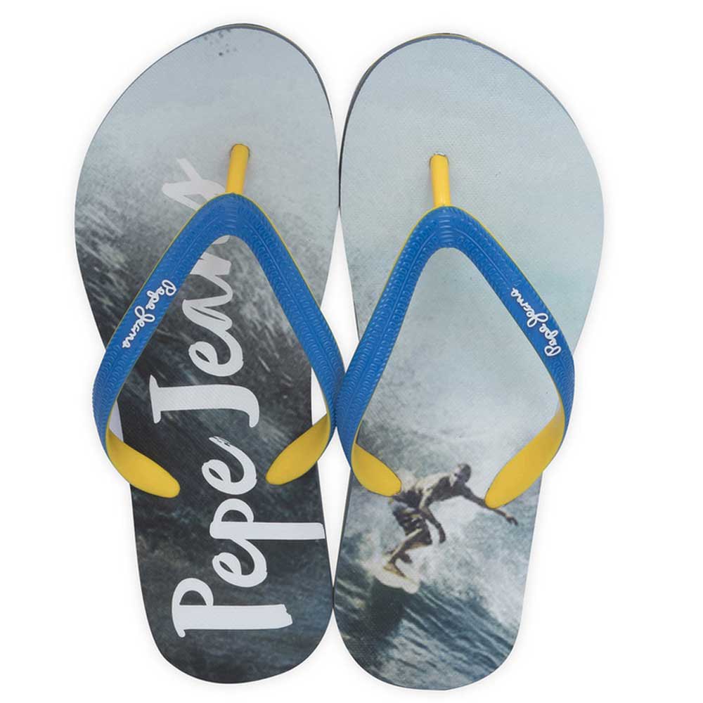 Shoes Pepe Jeans Beach Surf Boy Flip Flops Blue