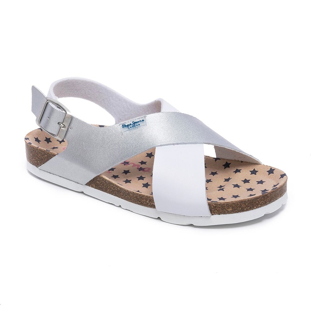 Shoes Pepe Jeans Bio Stars Girl Sandals Silver