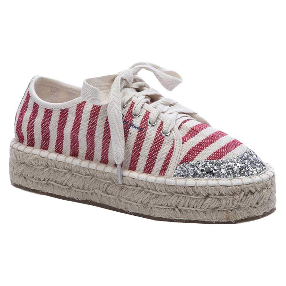 Shoes Pepe Jeans Katy Marine Girl Trainers Red