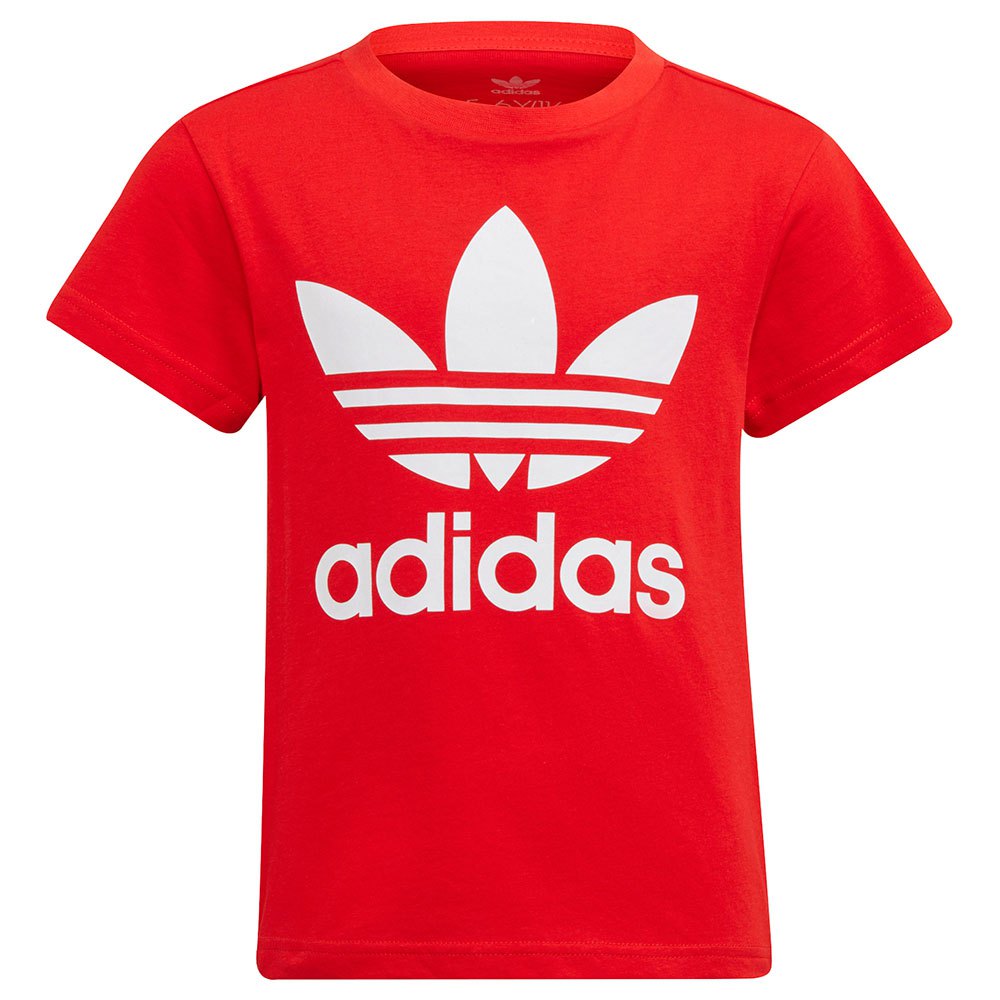 Boy adidas originals Trefoil Short Sleeve T-Shirt Red