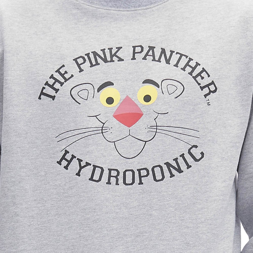 Clothing Hydroponic Pink Simple Sweatshirt Grey